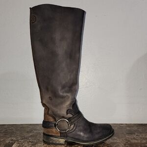 Women's Black and Brown Boots